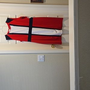 Jaclyn Smith Red Colorblock sheath dress XXL